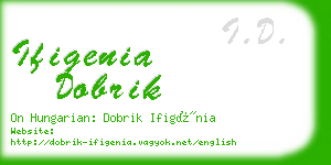 ifigenia dobrik business card